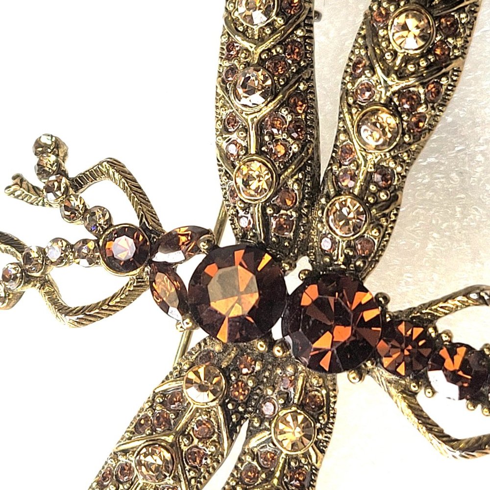 Large Dragonfly Statement Brooch - image 3